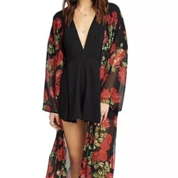 Show Me Your MuMu Corey Budding Rose Duster Kimono - Picture 1 of 2
